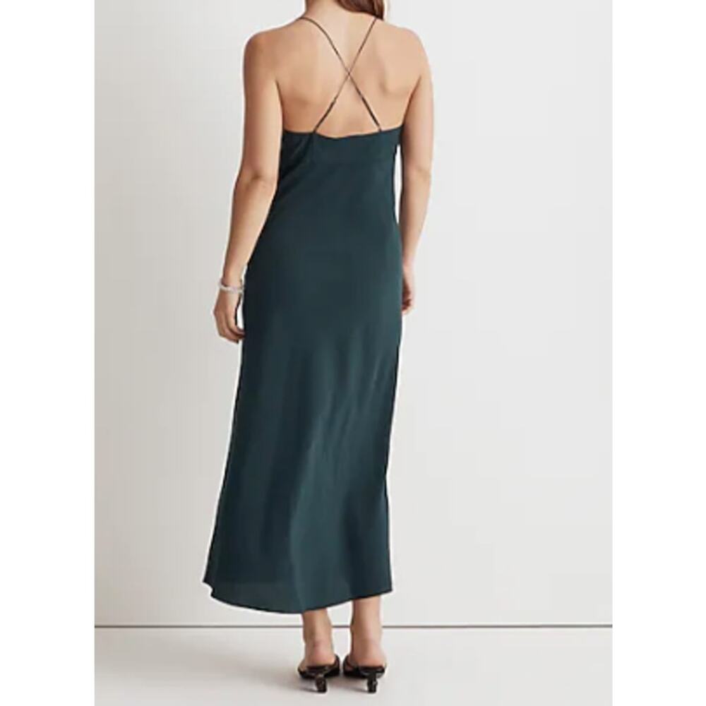 MADEWELL NWOT The Layton Midi Slip Dress Black Maxi - Picture 3 of 6